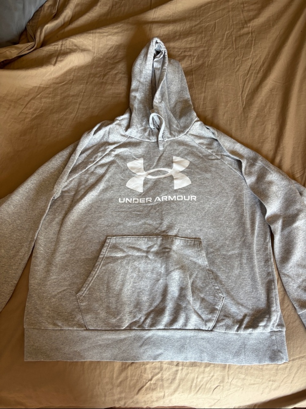 Under Armour Gray Logo Pullover Hoodie